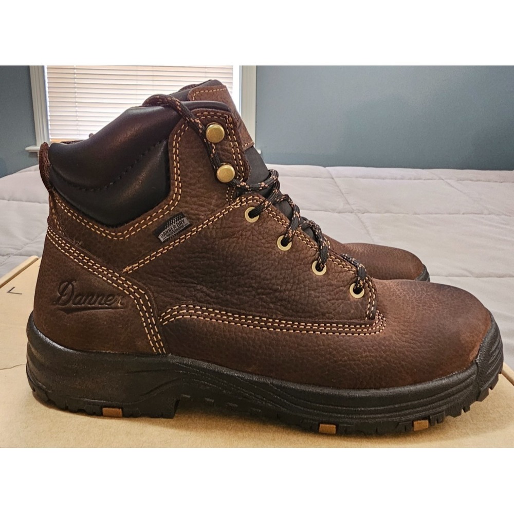 Danner® (Men's 8.5 D) Caliper™ Waterproof Work Boots in Brown - $190 - Picture 5 of 12
